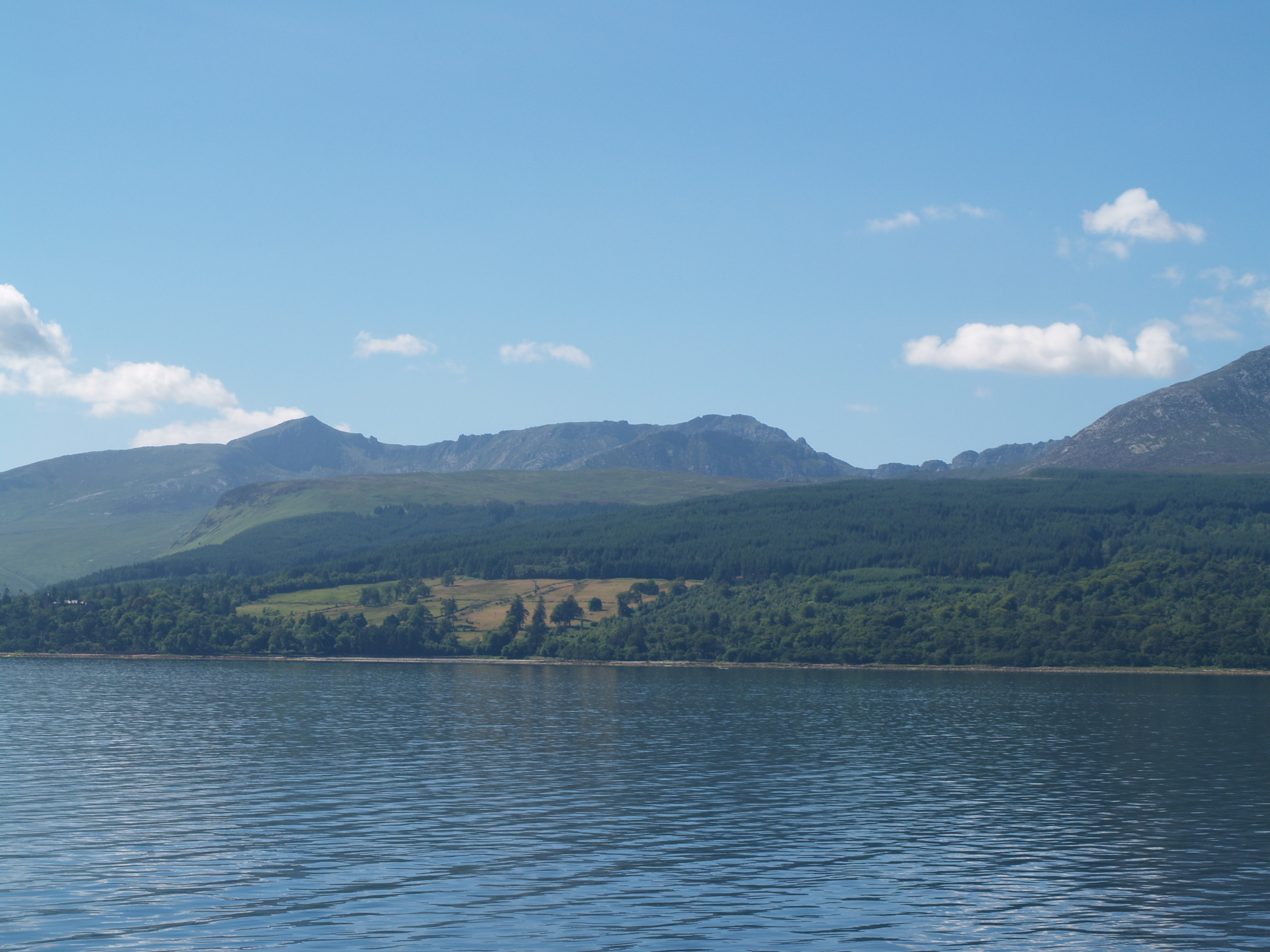 Looking back from the ferry